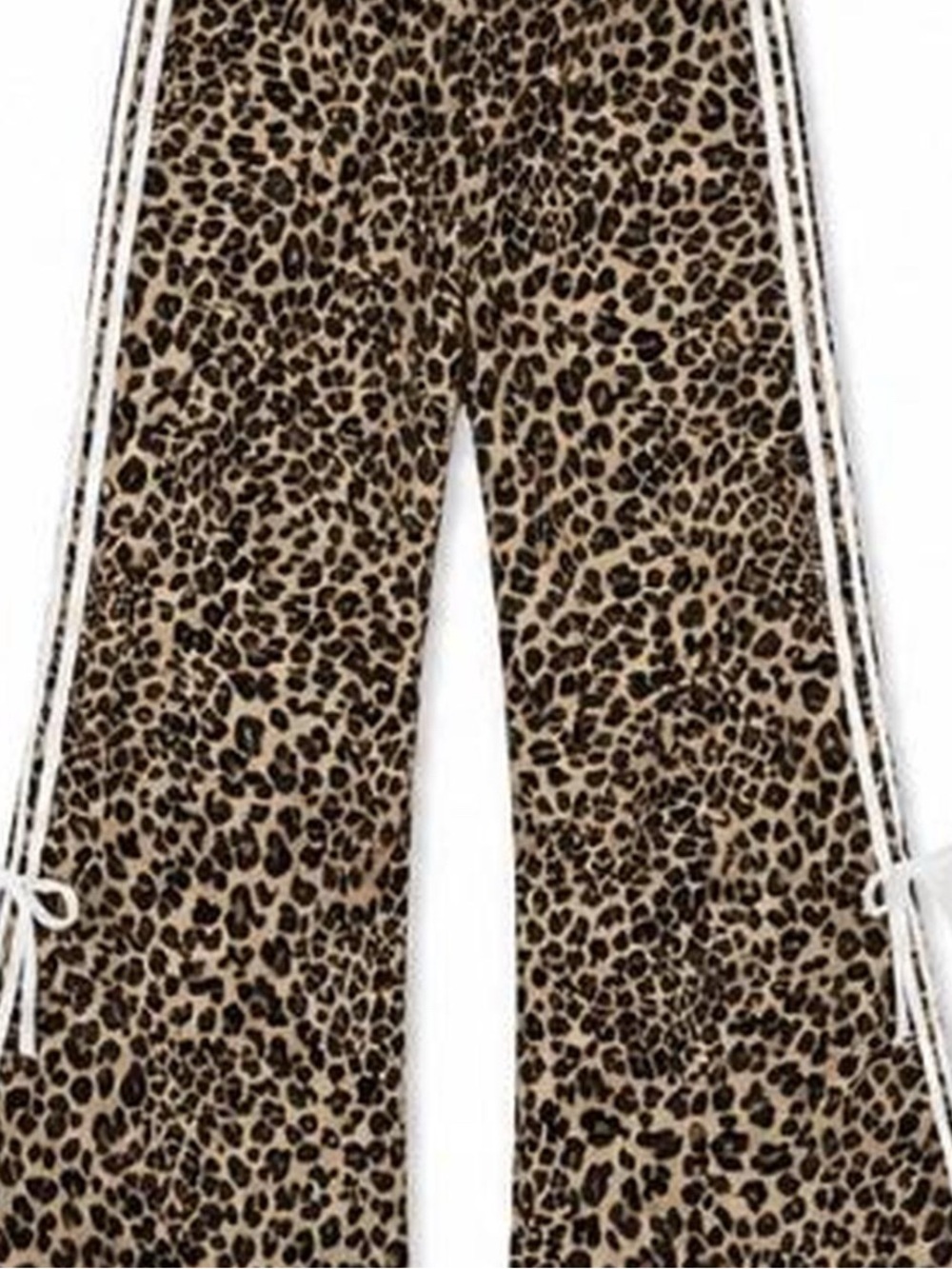 Amazon Leopard Print Track Pants in Tan and Black